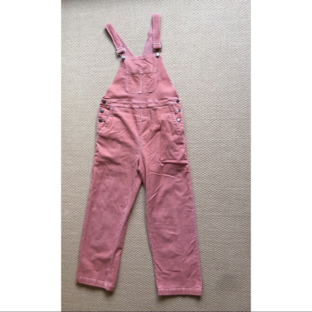 Lacausa pink corduroy Marcel Overalls